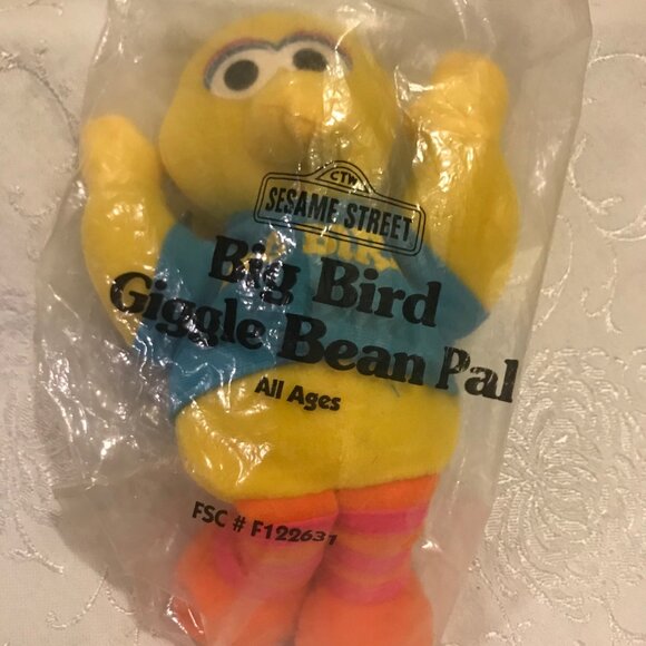 1997 Avon Sesame Street Big Bird Bean Pal 8" Tall New in polybag  No Sounds - Picture 1 of 5